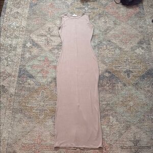 See You Monday Sleeveless Blush Maxi Dress